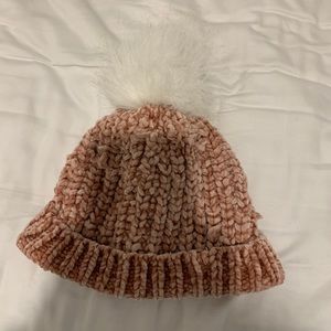 Garage Pink Velvet Toque
